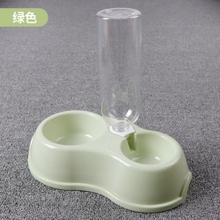 Bát Đựng Thức Ăn Chó Mèo, Khay Đựng Thức Ăn Cho Thú Cưng - Tặng Kèm Bình Nước (Video Chi Tiết, Màu Ngẫu Nh