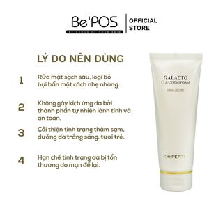 SỮA RỬA MẶT TRẮNG DA GALACTO CLEANSING FOAM - DR.PEPTI+