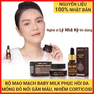 [Hot] Bộ Mao Mạch Baby Milk Phục Hồi Da Mỏng Đỏ Nhiễm Corticoid 60g - Hàng Hiệu Vũ Phạm giá sỉ