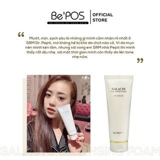 SỮA RỬA MẶT TRẮNG DA GALACTO CLEANSING FOAM - DR.PEPTI+