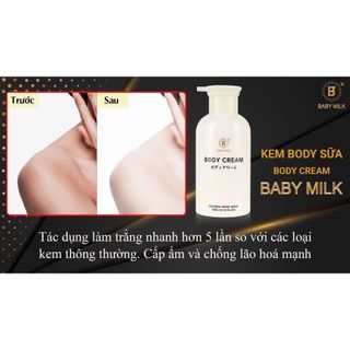 [Hot] Kem Dưỡng Trắng Toàn Thân Body Cream Baby Milk 350g - Hàng Hiệu Vũ Phạm giá sỉ