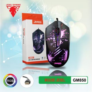 Chuột Chơi Game Máy Tính Có Dây GM850 Led 7 Màu Tự Động Đổi Màu
