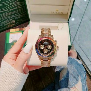 ĐỒNG HỒ ROLLEX TRUNG CẤP ĐÁ MÀU FULL ĐÁ