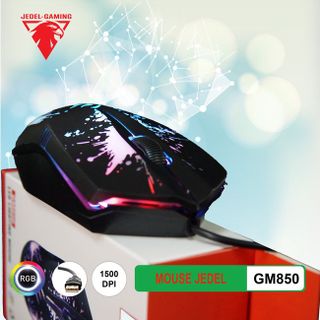 Chuột Chơi Game Máy Tính Có Dây GM850 Led 7 Màu Tự Động Đổi Màu