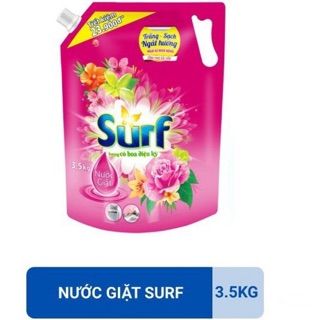 Nước giặt Surf Hương nước xả vải ngát hương Xuân ( hồng ) túi 3,5 kg ( 3,3 lít ) Thùng 4 túi giá sỉ