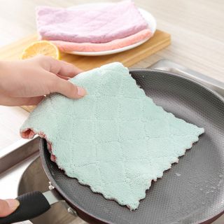 Khăn Lau Bếp Đa Năng Dày Dặn Siêu Thấm Vải Mềm Mịn Lau Bát Dĩa, Bàn Ghế 2 Mặt Loại To 15x26cm - KHĂN BẾP