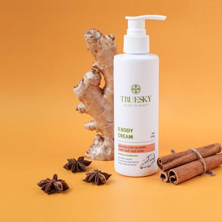 Kem tan mỡ bụng chiết xuất quế gừng an toàn và hiệu quả Truesky S Body Cream 200g