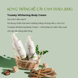 Kem ủ trắng da toàn thân Truesky chiết xuất rễ cam thảo 200ml