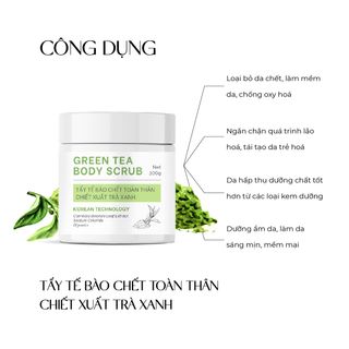Tẩy tế bào chết toàn thân chiết xuất trà xanh Truesky Green Tea Body Scrub 300g