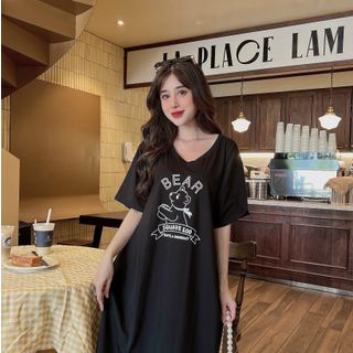 Chuyên sỉ đầm thun thái cổ tim form dưới 70kg Xưởng may YoYo chuyên sỉ áo thun thái