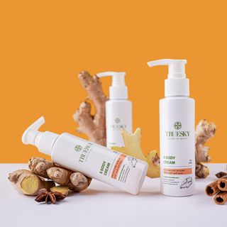 Kem tan mỡ bụng chiết xuất quế gừng an toàn và hiệu quả Truesky S Body Cream 100g