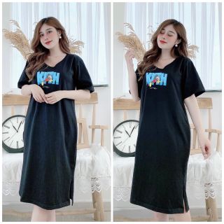 Chuyên sỉ đầm thun thái cổ tron form dưới 70kg kith Xưởng may YoYo chuyên sỉ thun thái
