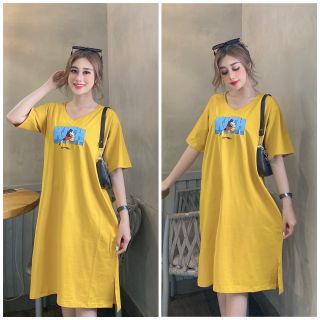 Chuyên sỉ đầm thun thái cổ tron form dưới 70kg kith Xưởng may YoYo chuyên sỉ thun thái