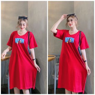 Chuyên sỉ đầm thun thái cổ tron form dưới 70kg kith Xưởng may YoYo chuyên sỉ thun thái