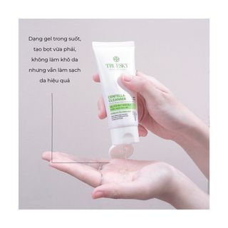 Gel rửa mặt ngăn ngừa mụn chiết xuất rau má Truesky Centella Cleanser 50g