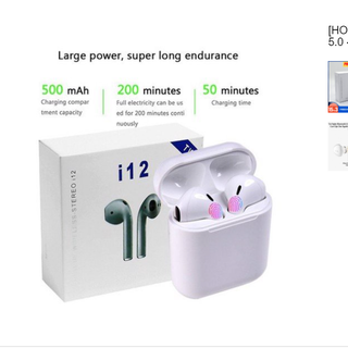 Tai Nghe cao cấp i12 TWS Bluetcooth 5.0 - CẢM ỨNG 4.7