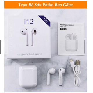 Tai Nghe cao cấp i12 TWS Bluetcooth 5.0 - CẢM ỨNG 4.7