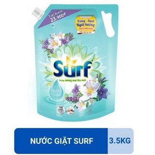 Nước giặt Surf Hương nước xả vải ngát hương Xuân ( xanh ) túi 3,5 kg Thùng 4 túi giá sỉ