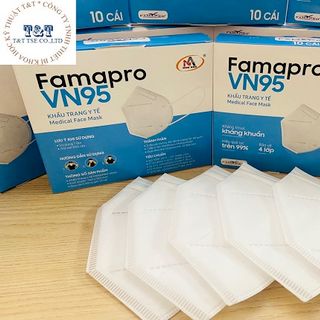 KHẨU TRANG FAMAPRO VN95 HỘP 10 CÁI giá sỉ