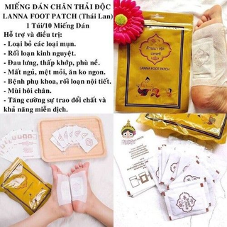 Bịch 10 miếng dán thải độc chân thái lan giá sỉ