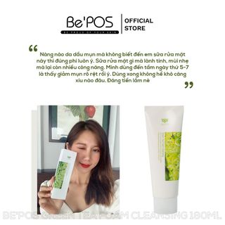 SỮA RỬA MẶT GREEN TEA FOAM CLEANSING 180ML - BE'POS