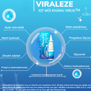BÌNH XỊT MŨI KHÁNG VIRUS - VIRALEZE