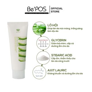 SỮA RỬA MẶT ALOE FOAM CLEANSING 180ML - BE'POS