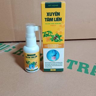 Xịt họng xuyên tâm liên keo ong xanh Nano bạc