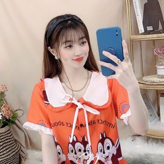 Sét bộ kate thái mềm cổ tiểu thư