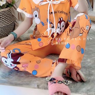 Sét bộ kate thái mềm cổ tiểu thư