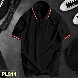 ÁO POLO May phối 3 sọc bo cổ tay