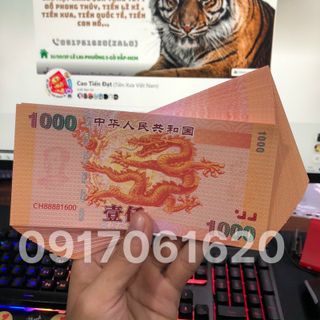 [Sỉ Rẻ Nhất] 100 Tờ Tiền Lưu Hình Con Rồng Phong Thuỷ May Mắn Do Trung Quốc Phát Hành giá sỉ