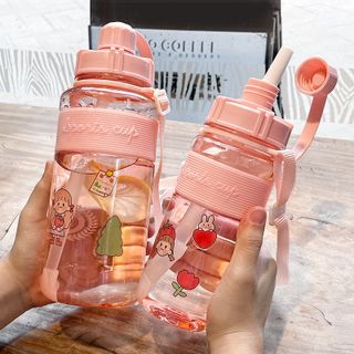 Bình Đựng Nước Kèm Ống Hút Kute