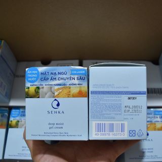 Mặt Nạ Ngủ Dưỡng Ẩm Chuyên SâuSenkaDeep Moist Gel Cream 50ml - Nhật Bản giá sỉ