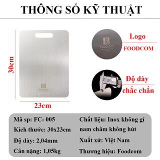 Thớt inox cao cấp Foodcom