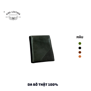 Ví nam bò VSG01 King Leather da thật full hộp làm quà tặng bảo hành 24 tháng