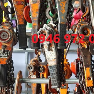 Pa lăng xích lắc tay 1,5 tấn nhật bãi KITO Giá rẻ chất lượng Tá Pa lăng