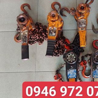Pa lăng xích lắc tay 750 kg nhật bãi KITO Giá rẻ chất lượng Tá Pa lăng