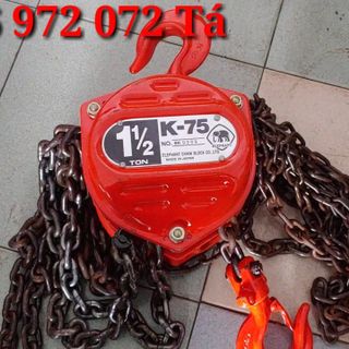 Pa lăng xích kéo tay 1,5 tấn nhật bãi KITO Giá rẻ chất lượng Tá Pa lăng