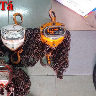 Pa lăng xích kéo tay 1,5 tấn nhật bãi KITO Giá rẻ chất lượng Tá Pa lăng