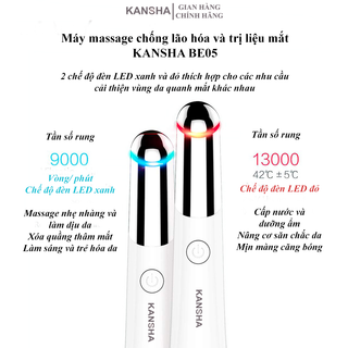 Máy massage chống lão hóa và trị liệu mắt KANSHA BE05-Cải thiện quầng thâm-Chống nhăn-Giảm sưng-Nâng tông da