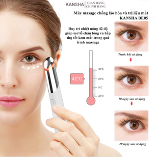 Máy massage chống lão hóa và trị liệu mắt KANSHA BE05-Cải thiện quầng thâm-Chống nhăn-Giảm sưng-Nâng tông da