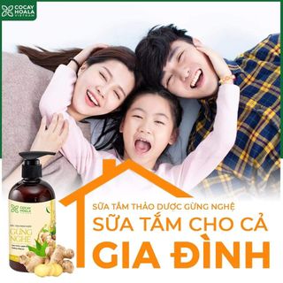 Sữa tắm thảo dược gừng nghệ Cỏ Cây Hoa Lá