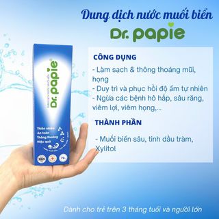 XỊT MUỐI BIỂN DR PAPIE CHO BÉ