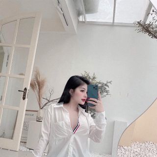Chuyên sỉ áo sơ mi trắng viền sọc Xưởng may YoYo chuyên sỉ thun thái
