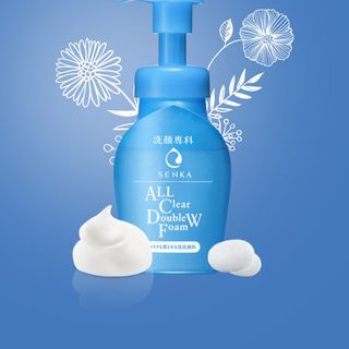 BỌT RỬA MẶT TẨY TRANG SENKA DOUBLE W FOAM 150ML