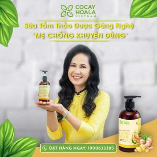 Sữa tắm thảo dược gừng nghệ Cỏ Cây Hoa Lá