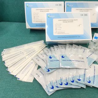CHÍNH HÃNG- KIT TEST NHANH COVID- SHIPCOD TOÀN QUỐC, KIỂM TRA HÀNG TRƯỚC KHI THANH TOÁN