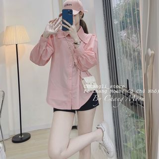 Chuyên sỉ áo sơ mi cổ nhọn tay phồng Xưởng may YoYo chuyên sỉ thun thái