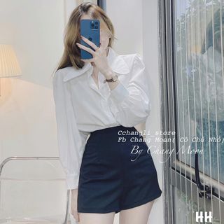 Chuyên sỉ áo sơ mi cổ nhọn tay phồng Xưởng may YoYo chuyên sỉ thun thái